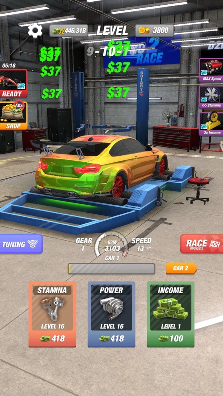 Dyno 2 Race - Car Tuning screenshot 2