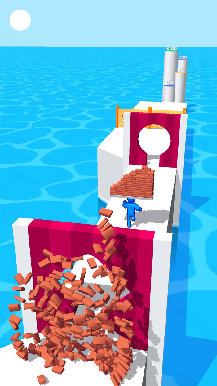 Stack Run - Bricks World