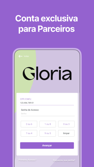 Gloria Bank Screenshot