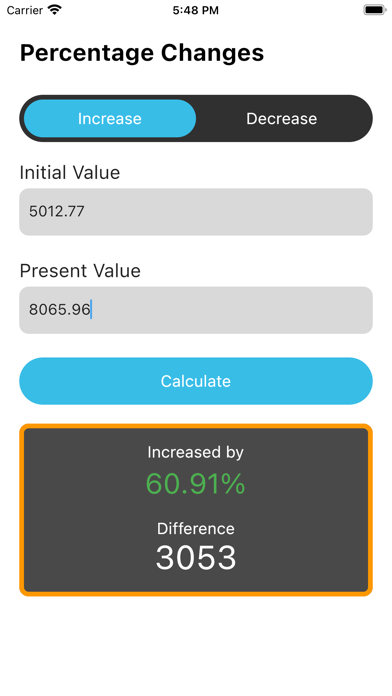 Screenshot #2 pour Percentage Change Calculator ▼