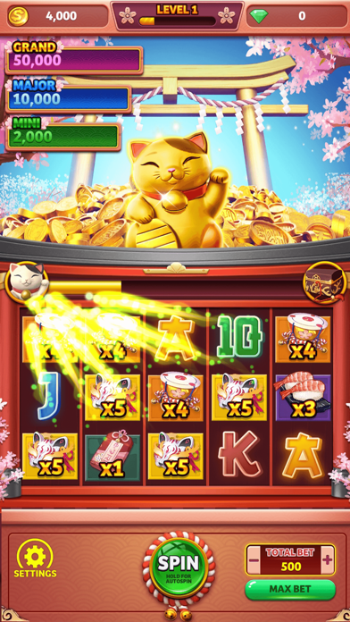 Lucky Cat: Japanese slotsのおすすめ画像1