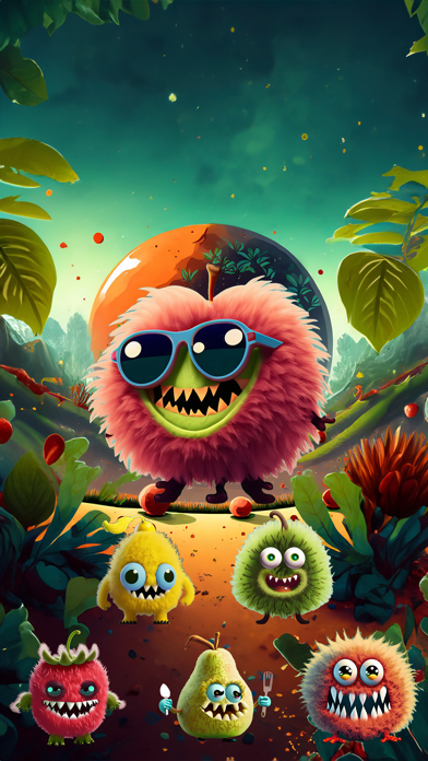 Screenshot #1 pour Monster Fruits Stickers