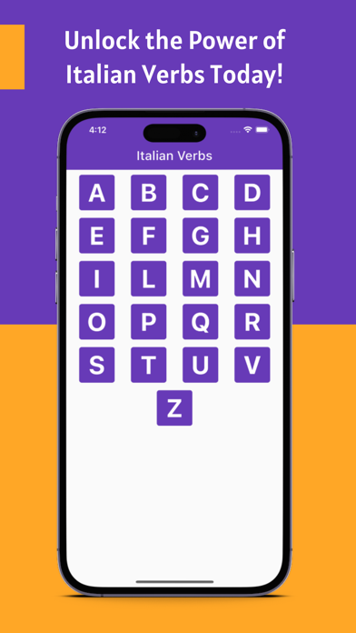 Italian Verbs App Screenshot