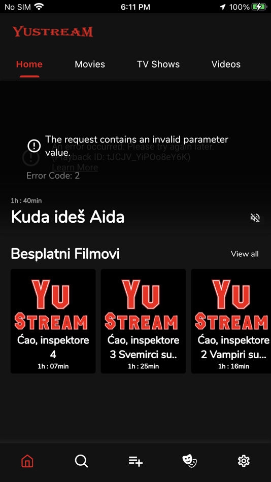 #1. YuStream (iOS) 게시자: Ahmed Brdarevic