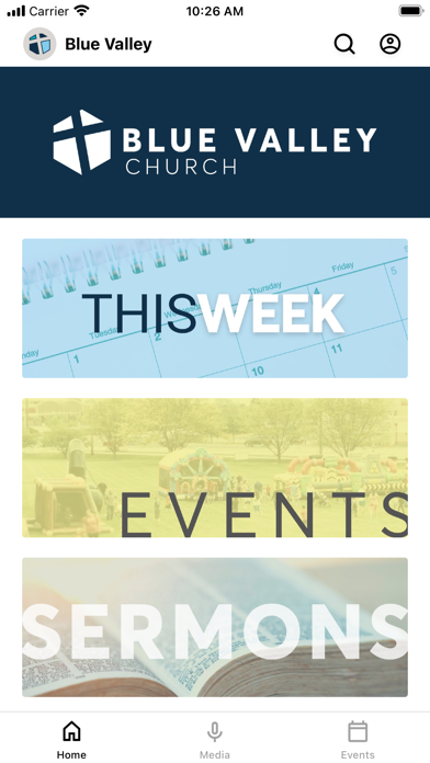 Blue Valley Church Screenshot