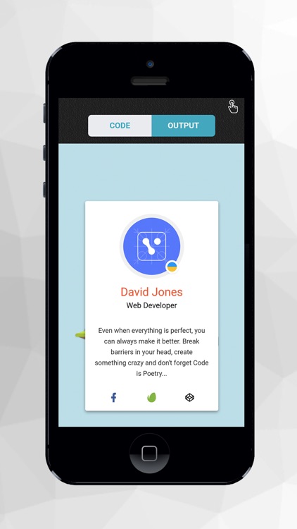 HTML editor - touch and code by Merbin Joe