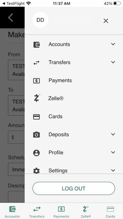 First Eagle Bank Screenshot