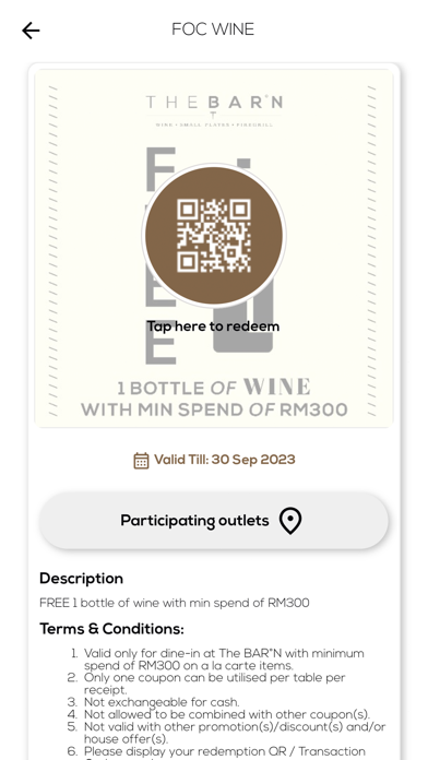 THE BARN Wine Bar Screenshot