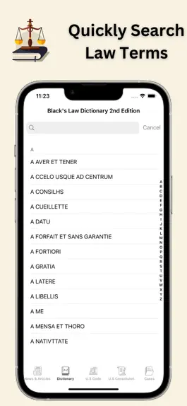Game screenshot Law Dictionary & U.S Code apk