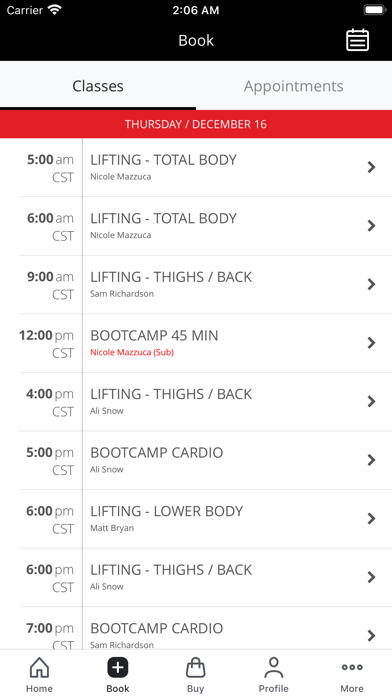 TS Personal Training Studio Screenshot