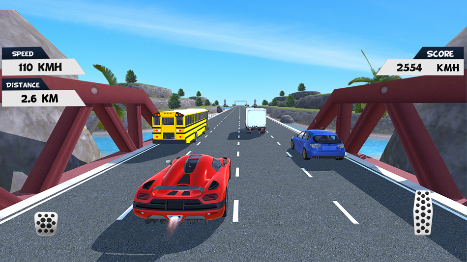 #8. Traffic Car: Speed Race (iOS) Podle: i-Tey Games
