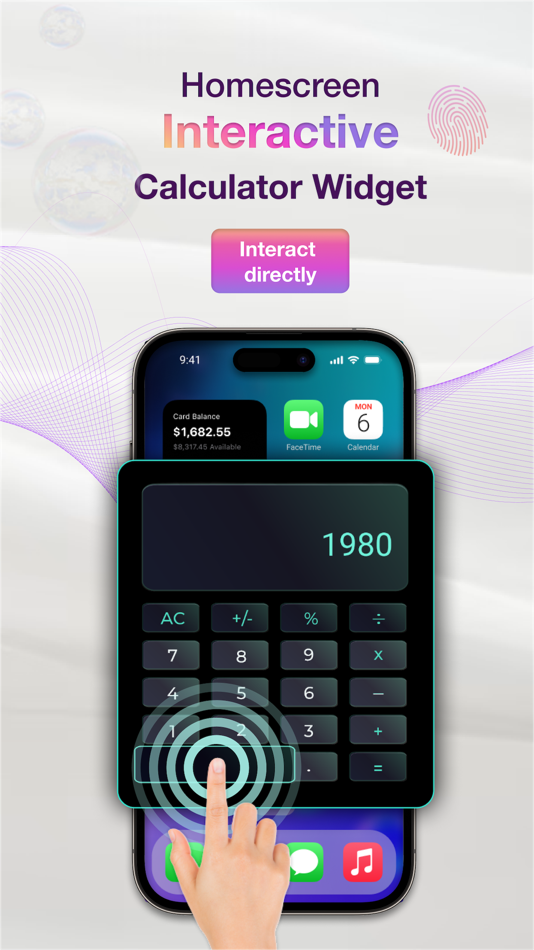 #1. Calculator Widget Pro 18 (iOS) Podle: Minh Nhat Dang