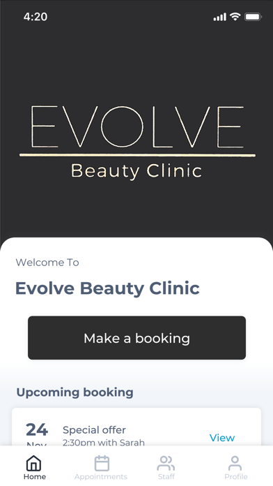 Evolve Beauty Clinic Screenshot