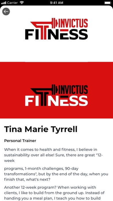 InvictusFitness Screenshot
