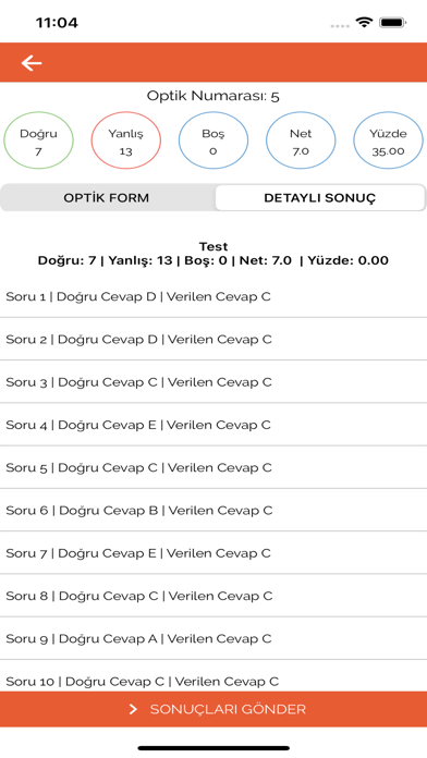 Fit Optik Okuma Screenshot