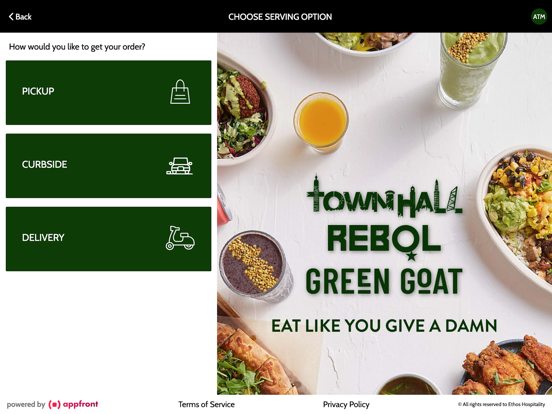 TownHall+REBoL+Green Goat iPad screenshot 2 - Food & Drink app
