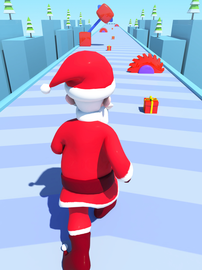 Santa Fun Run 3D-Running Games