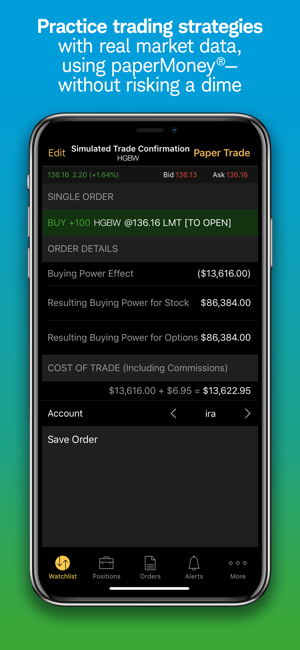 ‎thinkorswim: Trade. Invest. Capture d'écran