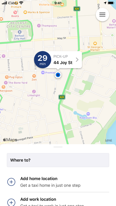 Premier Taxi Company Screenshot