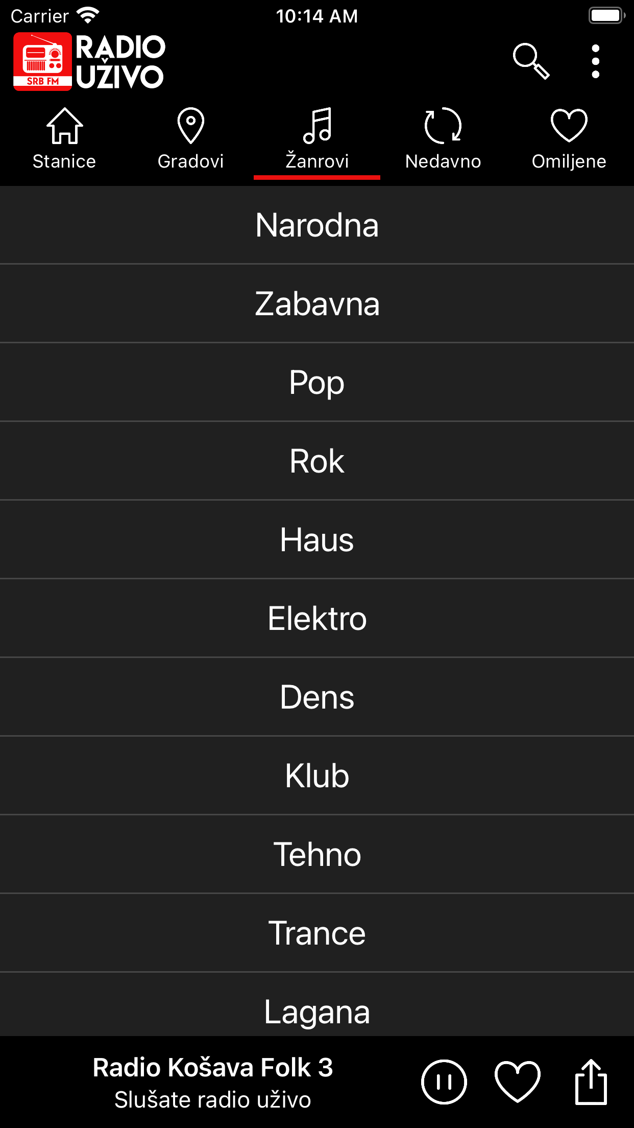 Radio Uzivo Srbija