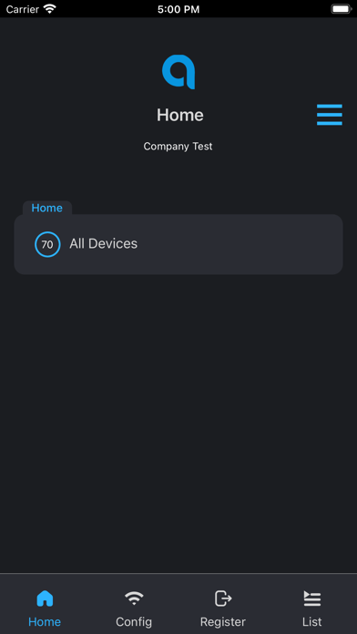 AMGIS Devices Management Screenshot