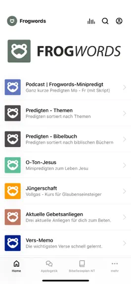 Game screenshot Frogwords (Predigt-Input) mod apk