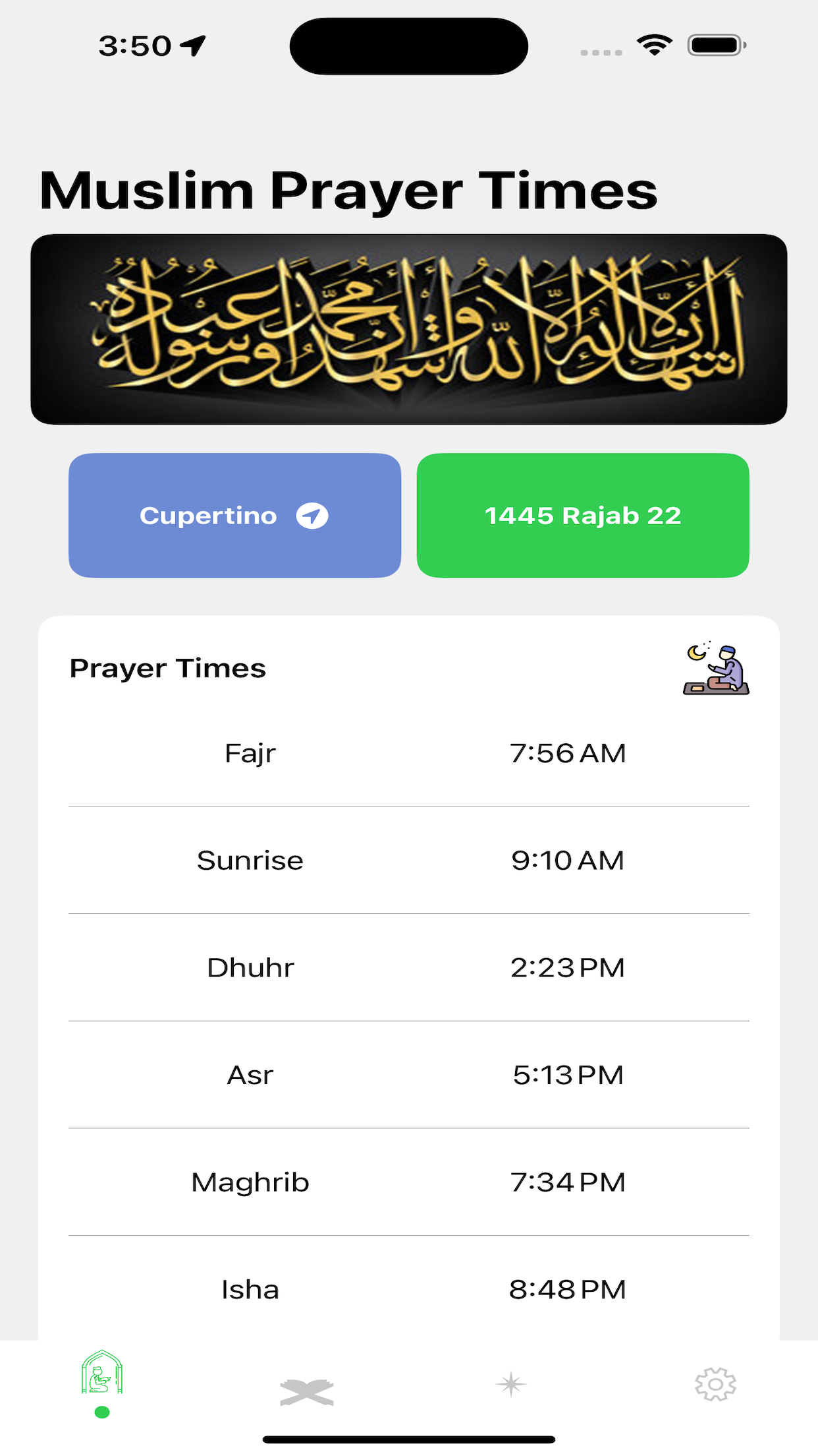 Muslim Namaz Timings