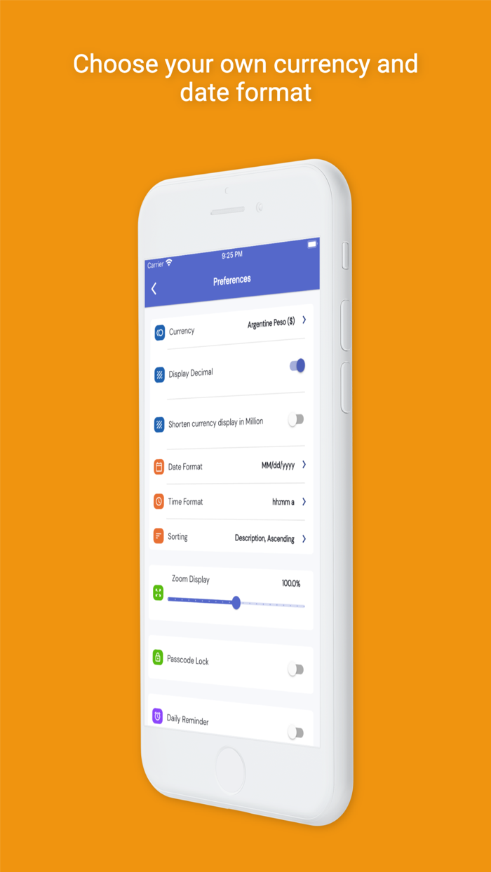 iSaveMoneyGo Budget spending