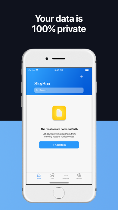 Password Manager App - SkyBox Screenshot