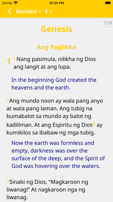 Tagalog Contemporary Bible Screenshot