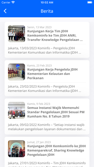 JDIH Kemkominfo Screenshot