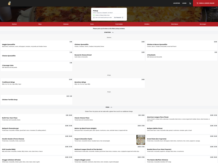 Buzzards Bigmouth Pizza