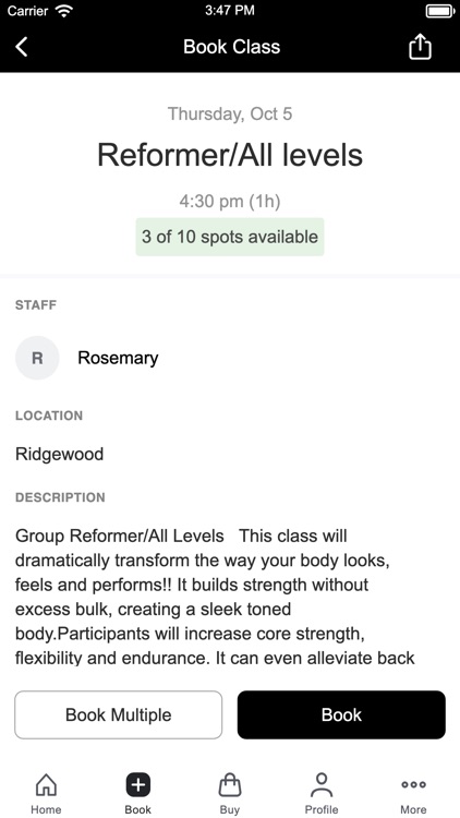 Oncore Pilates Studio