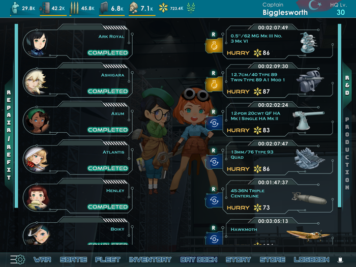 Victory Belles Shipgirls