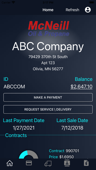 McNeill Oil and Propane Screenshot