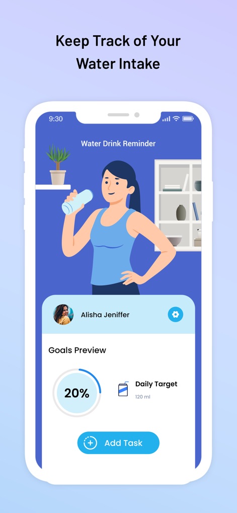 Water Reminder : Aqualert - ヘルスケア／フィットネスアプリ | MWM