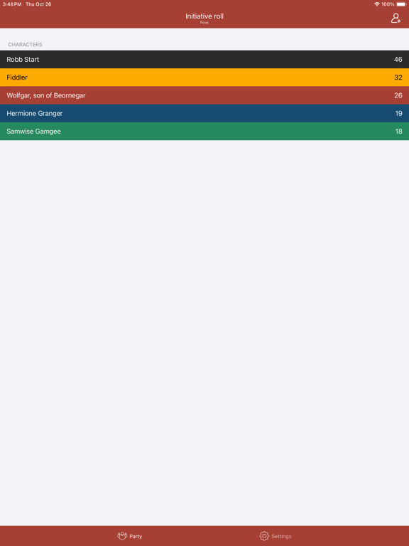 Screenshot #6 pour Party Initiative Tracker