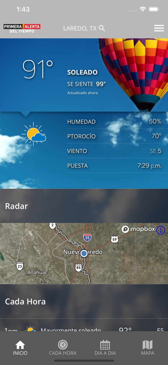 Primera Alerta del Tiempo