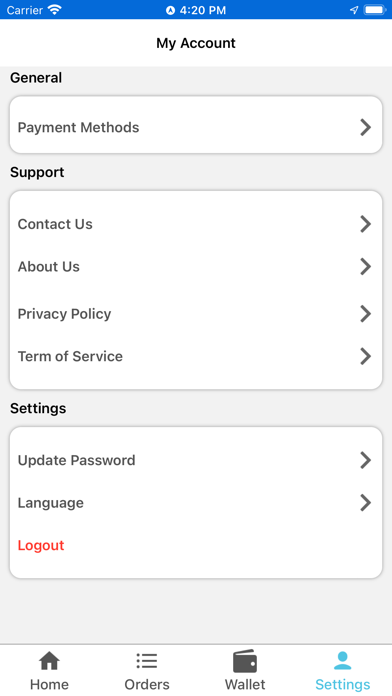 Easy User App Screenshot