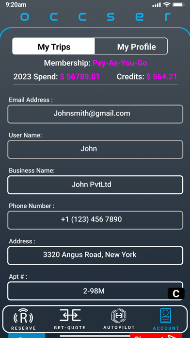 occser Screenshot