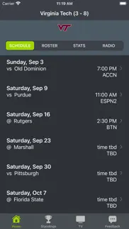 virginia tech football iphone screenshot 1