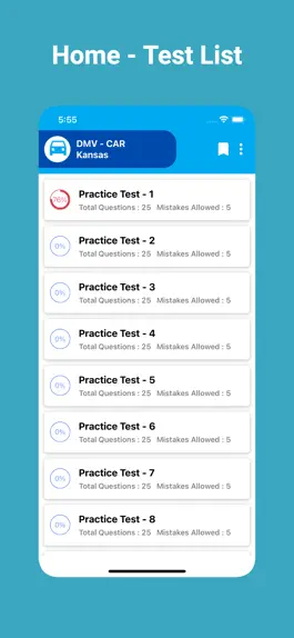 Game screenshot Kansas DMV Permit Test Prep apk