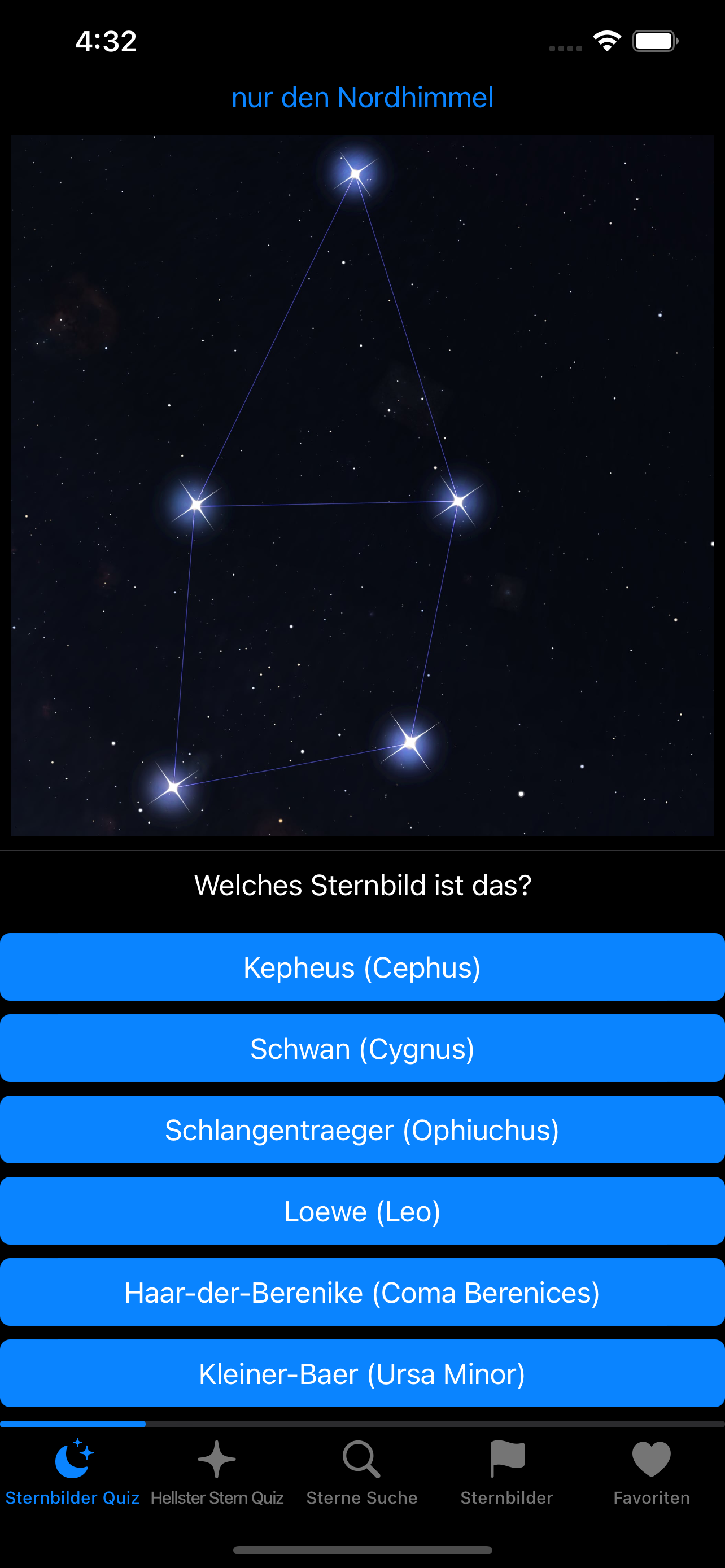Sternbild Trainer