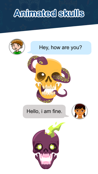 Screenshot #3 pour Animated Skulls