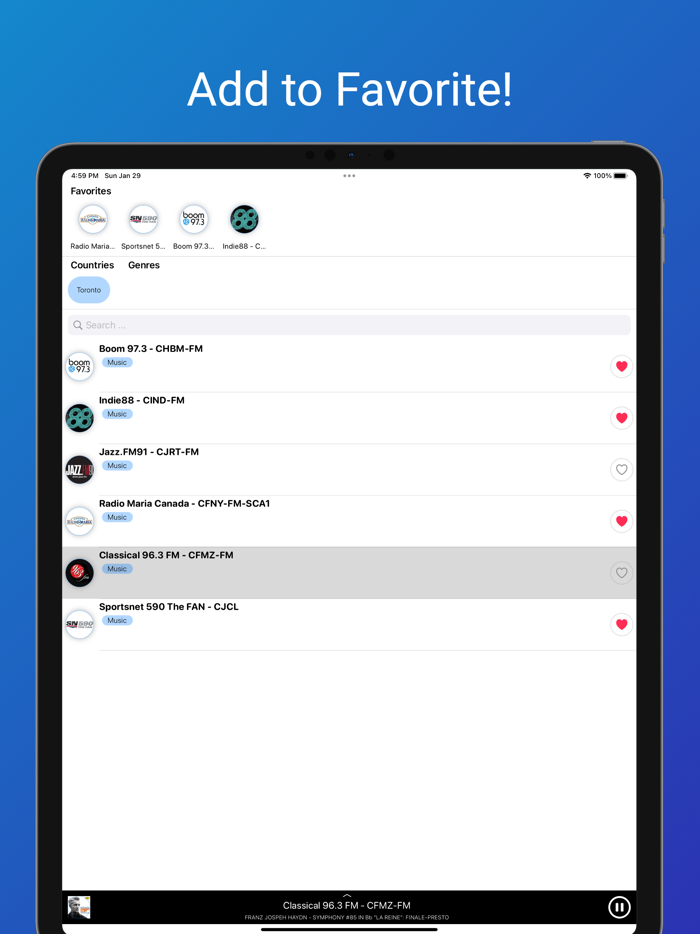 Toronto Radio Stations - News