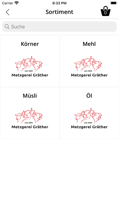 Gräther Metzgerei Screenshot