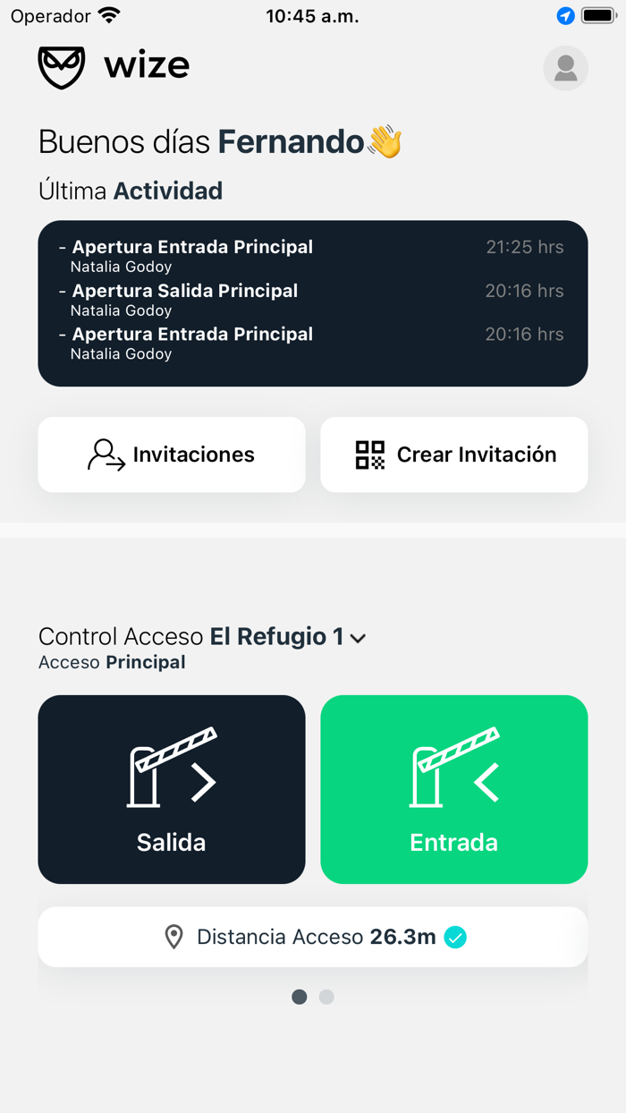 Wize - Control de Acceso