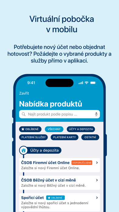 ČSOB CEB Mobile Screenshot