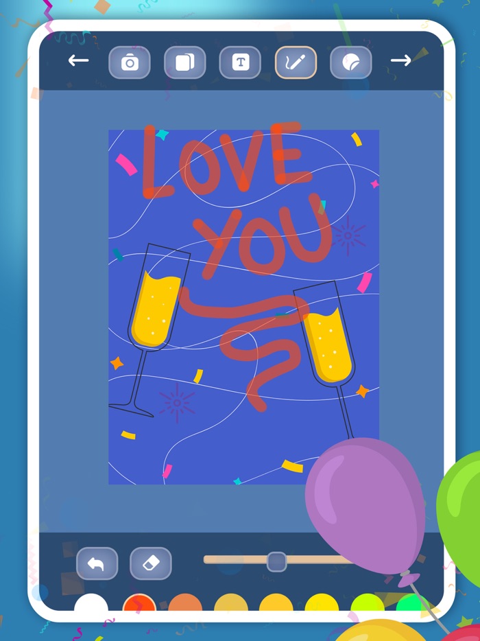 Create birthday greeting cards