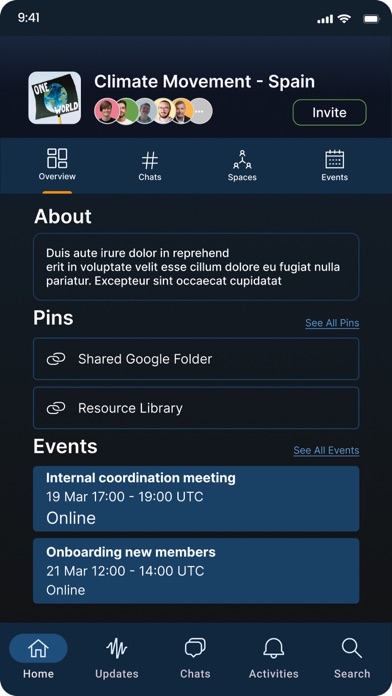 Acter Screenshot